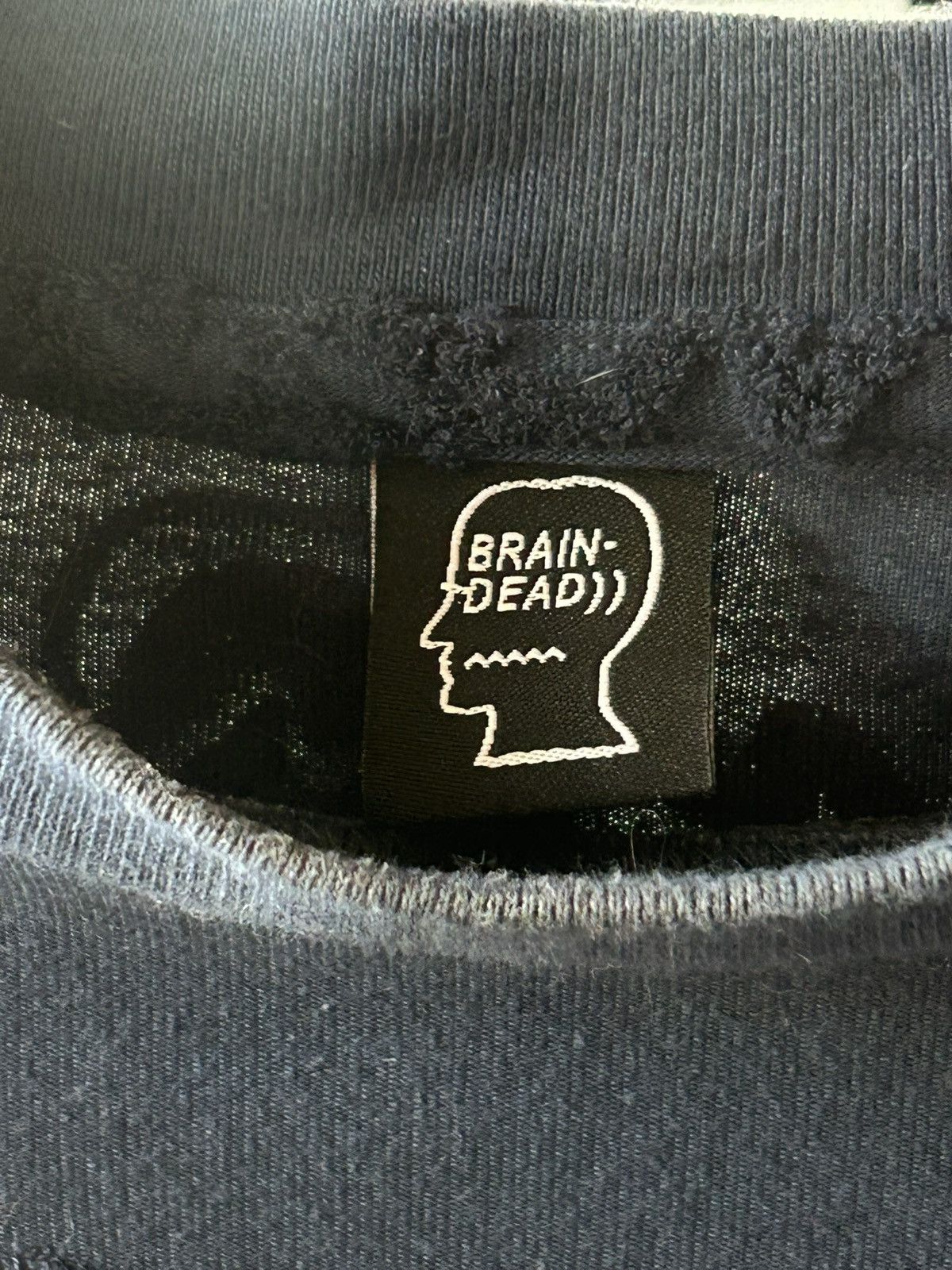 Brain Dead Brain Dead Running Head Textured Stripe Tee Size US XS / EU 42 / 0 - 5 Thumbnail