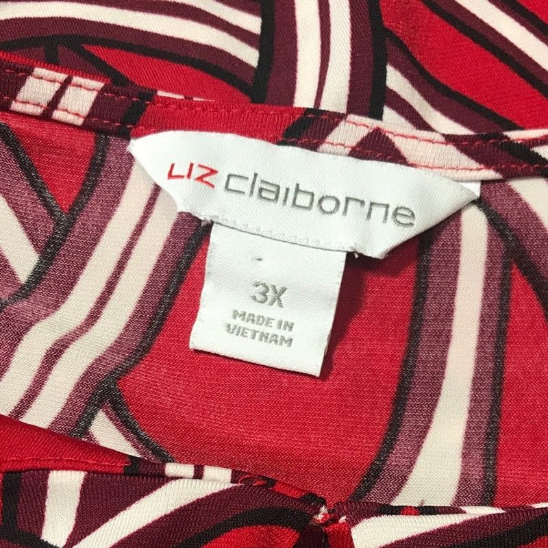 Liz Claiborne Liz Claiborne Stretch Round Neck Long Sleeve Blouse 3X Size 3XL / US 20-22 - 3 Thumbnail