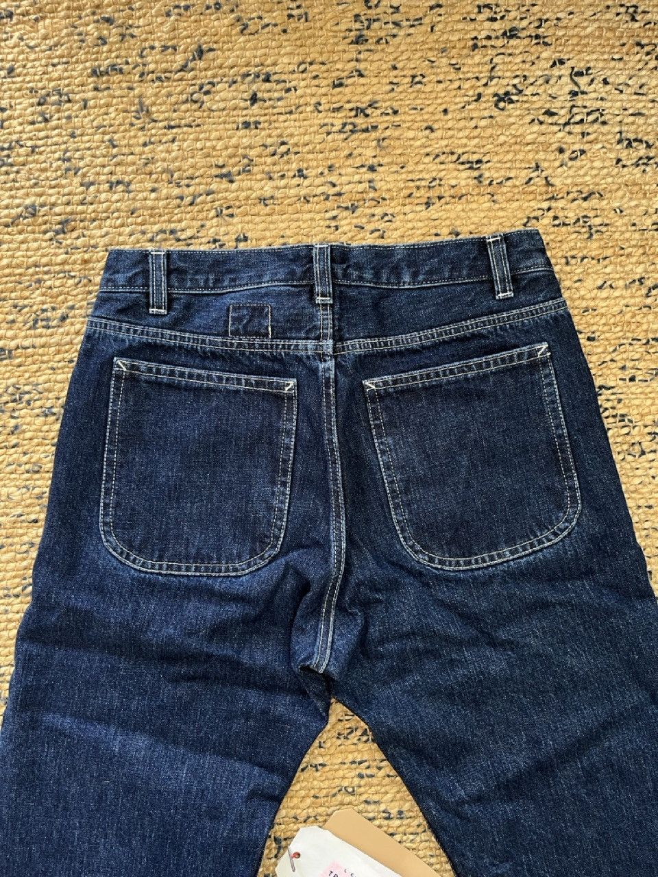 L.E.J London LEJ Knee Patch Work Jean in Washed Selvedge Denim Size US 30 / EU 46 - 7 Thumbnail