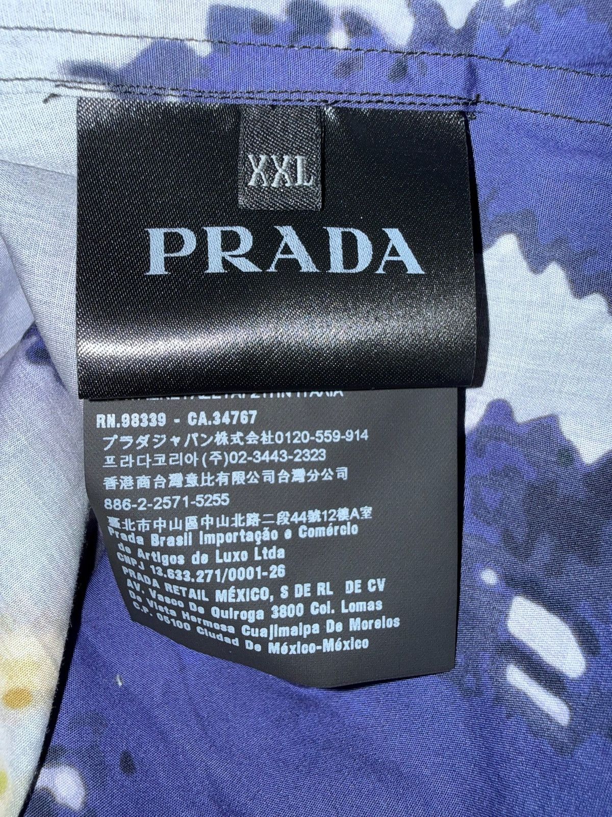 Prada Prada Camp Collar Mountain Landscape Bowling Shirt Size US XXL / EU 58 / 5 - 3 Thumbnail