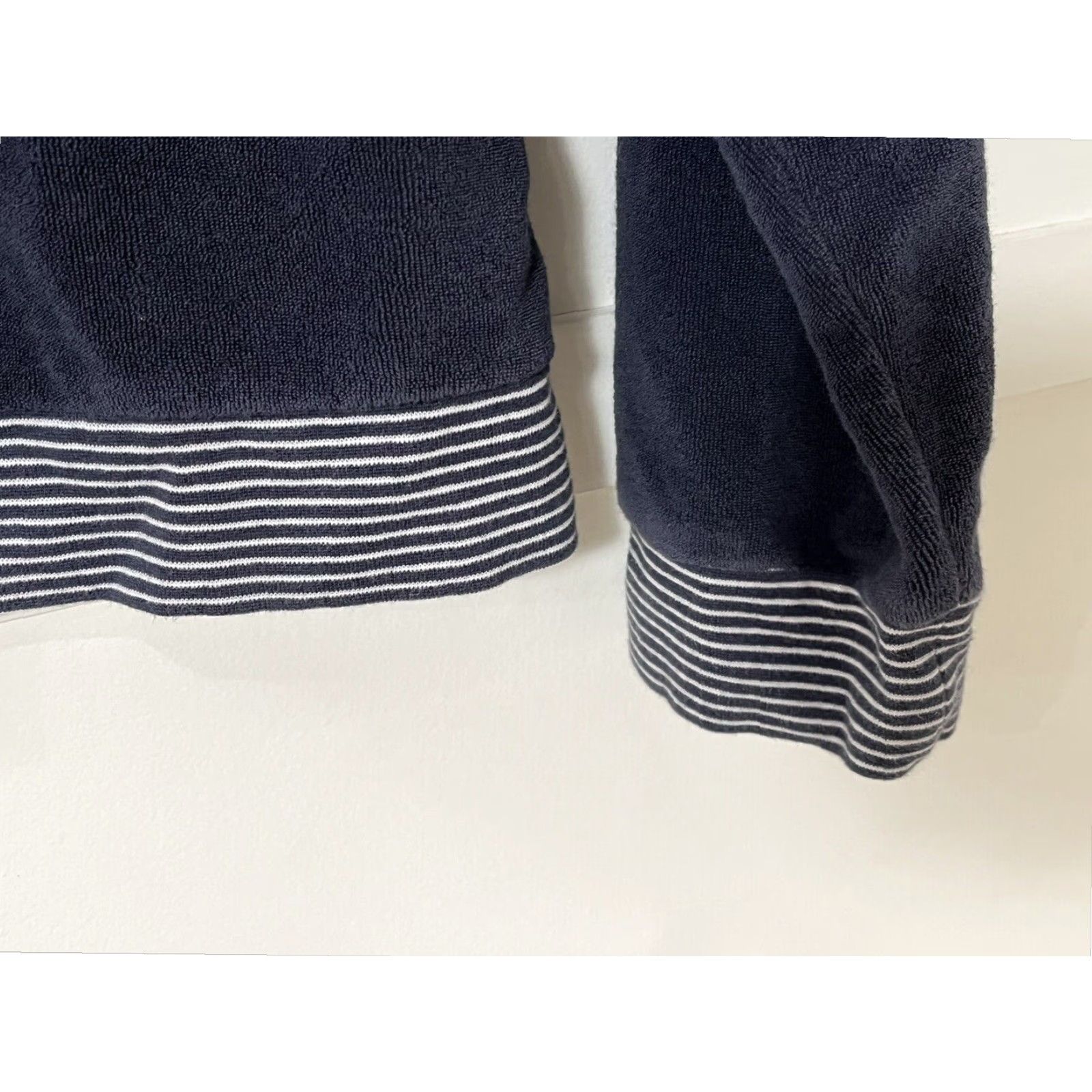 Gap VINTAGE Gap Terry Cloth Full Zip Track Jacket Womens Medium Navy Blue Y2K Streetwear Size M / US 6-8 / IT 42-44 - 3 Thumbnail
