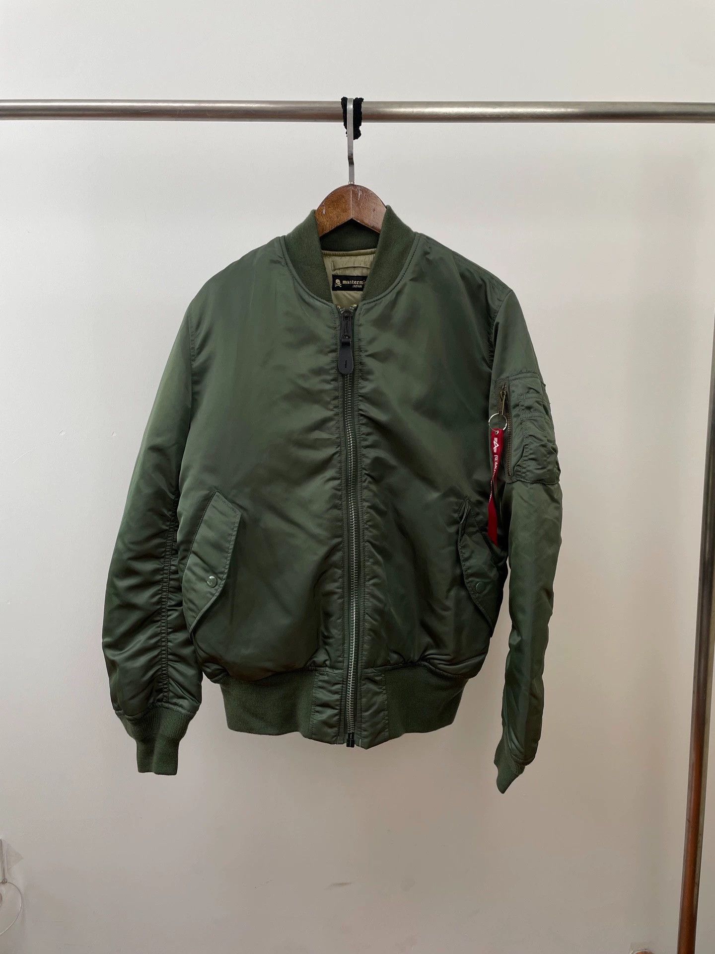 Mastermind Japan MMJ Olive Green Large Skull Military Flight Jacket L New Size US L / EU 52-54 / 3 - 2 Thumbnail
