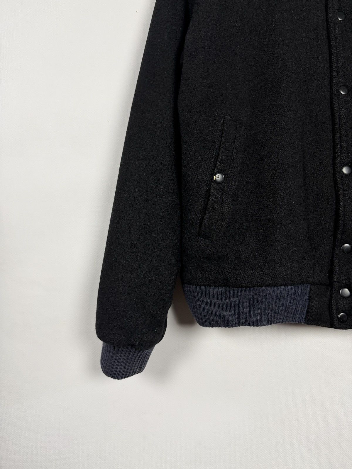 Adidas Adidas Originals Y2K Varsity Bomber Wool Jacket Snap Buttons Size US L / EU 52-54 / 3 - 5 Thumbnail