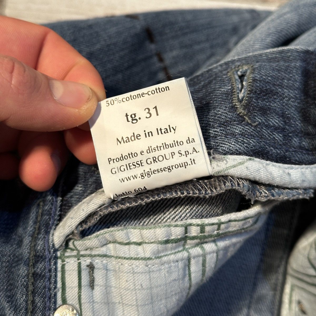 Borriello Napoli LUIGI BORRELLI NAPOLI JEANS Size US 31 - 14 Thumbnail