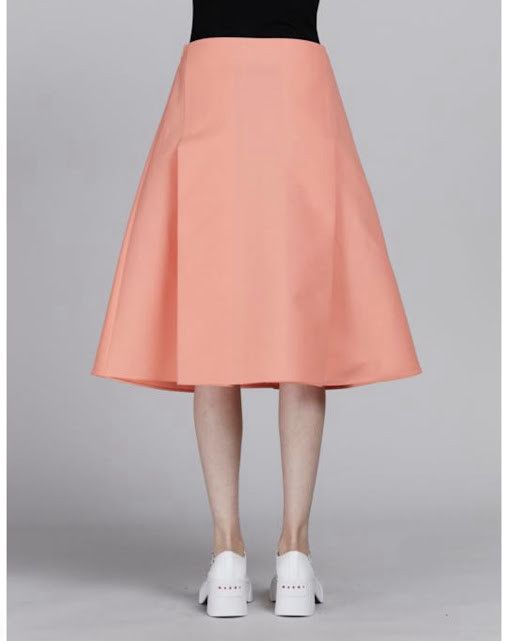 Marni o1w1db10125 Midi Skirt in Pink Size 27" / US 4 / IT 40 - 2 Thumbnail
