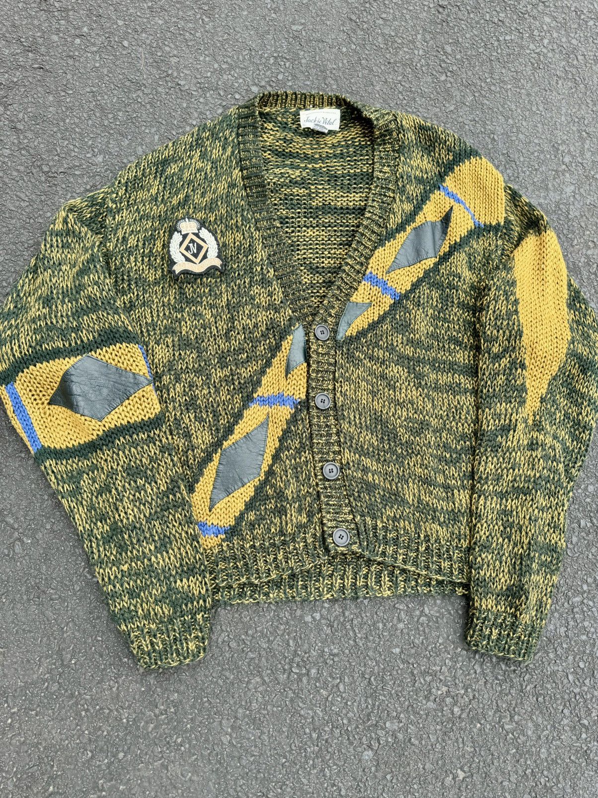 Designer × Vintage Vintage 90’s Jackie Vital Bad Boyz Boho Cardigan Sweater Size US L / EU 52-54 / 3 - 2 Thumbnail