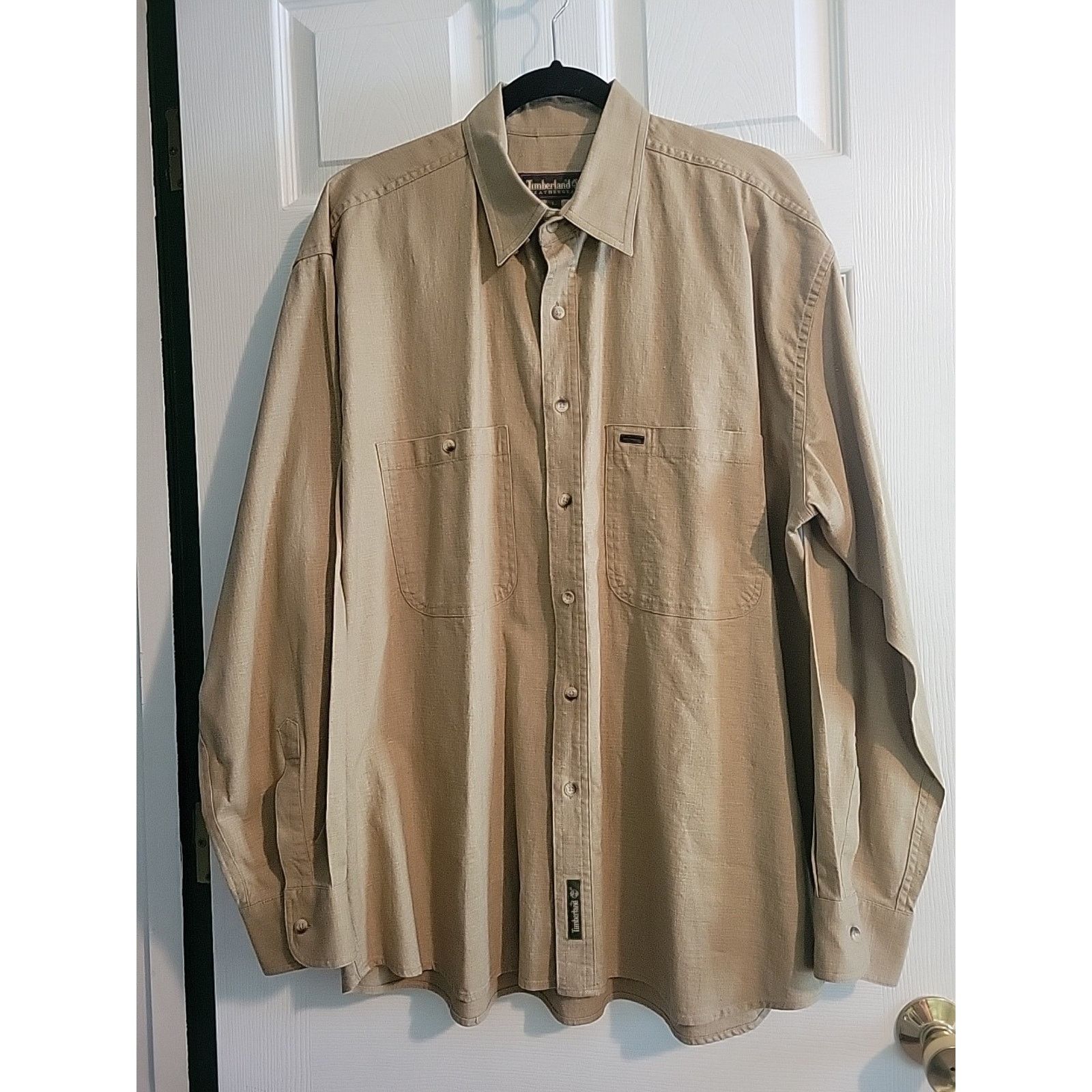 Timberland Timberland Men's LG WeatherGear Linen Cotton Button Up Shirt Size US L / EU 52-54 / 3 - 1 Thumbnail