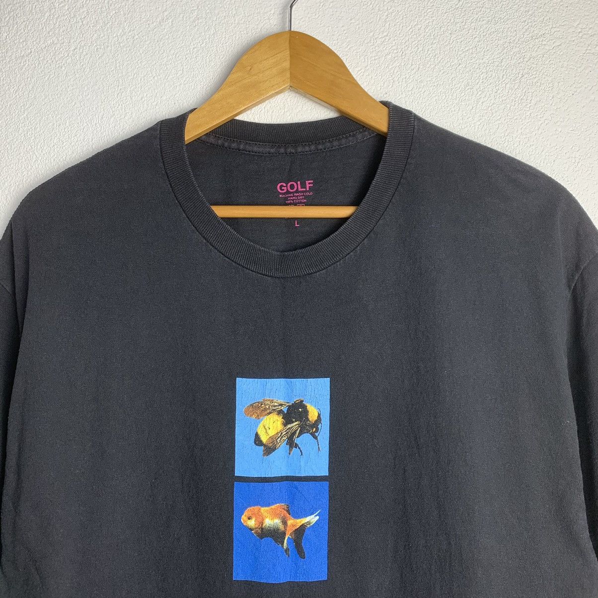 Golf Wang × Tyler The Creator Sun Faded Golf Wang Bee Goldfish Black T-shirt Size US L / EU 52-54 / 3 - 4 Thumbnail