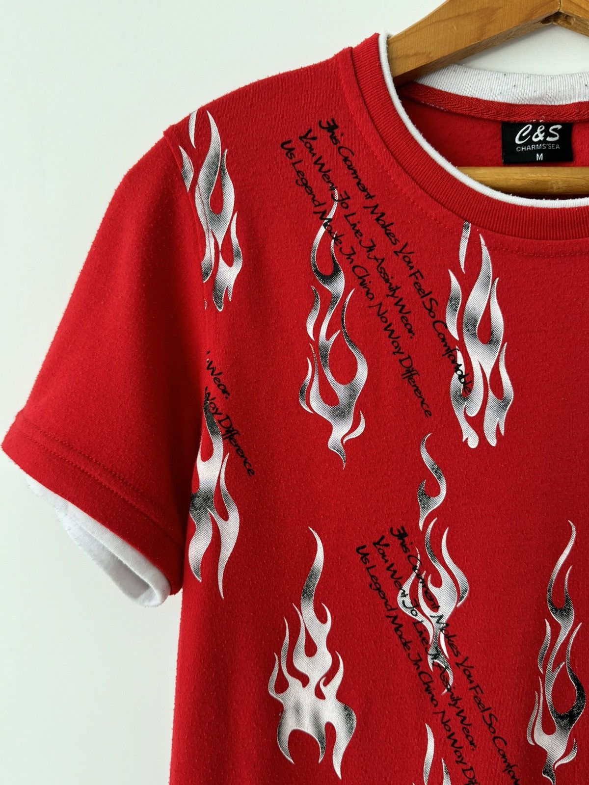 Affliction Vintage Y2K Opium Affliction Flame Dragon Red T-Shirt Size US M / EU 48-50 / 2 - 4 Thumbnail