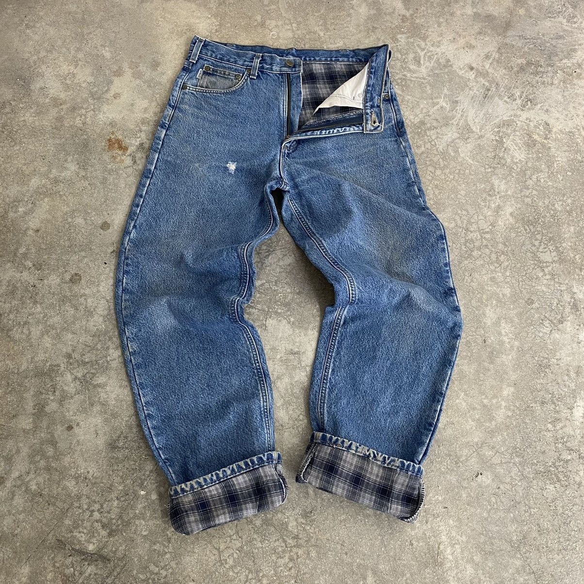 Carhartt Vintage Carhartt Blanket Lined Relaxed Fit Denim Jeans Size US 32 / EU 48 - 1 Thumbnail