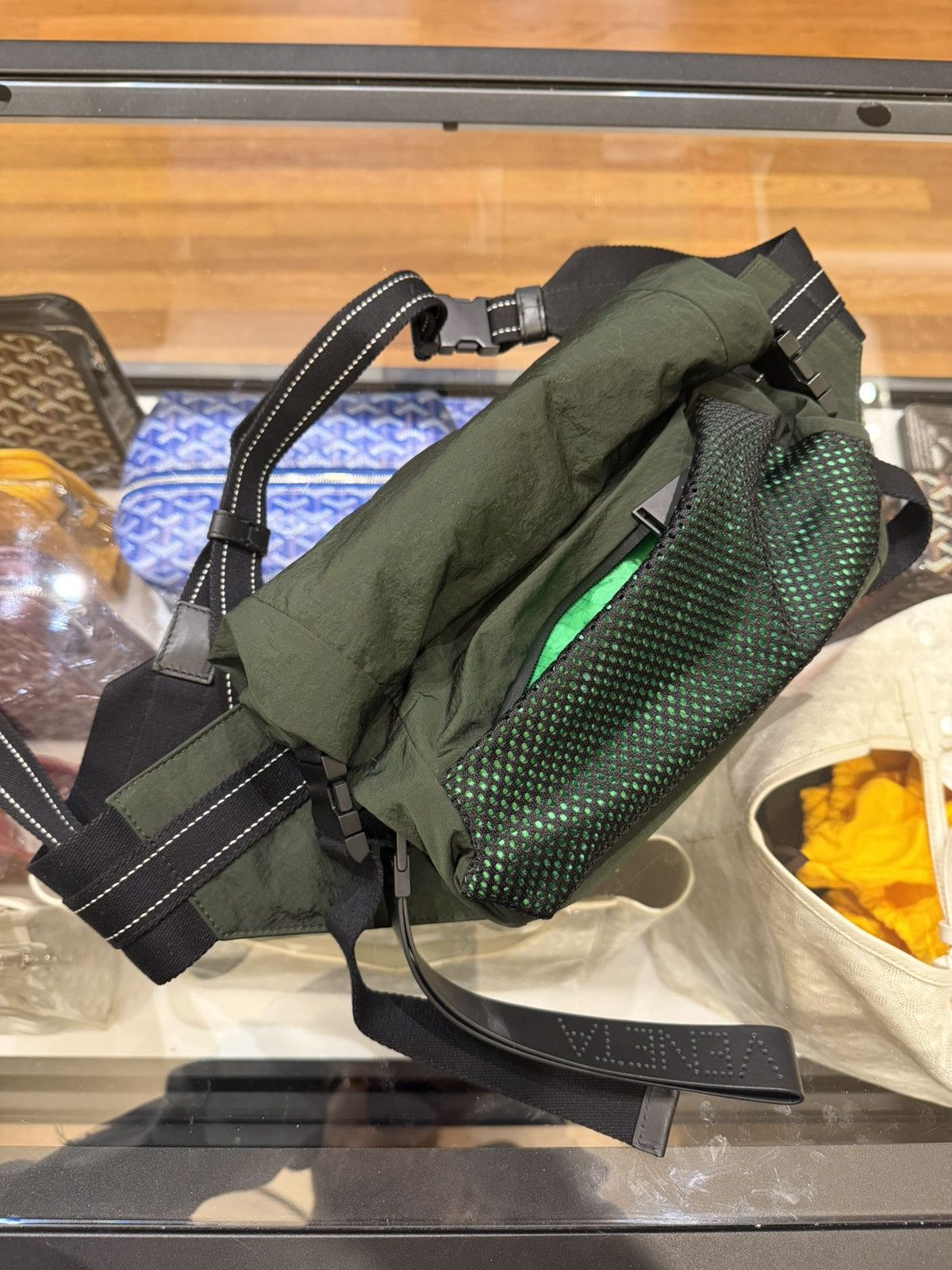Bottega Veneta Nylon Waist Bag - Green