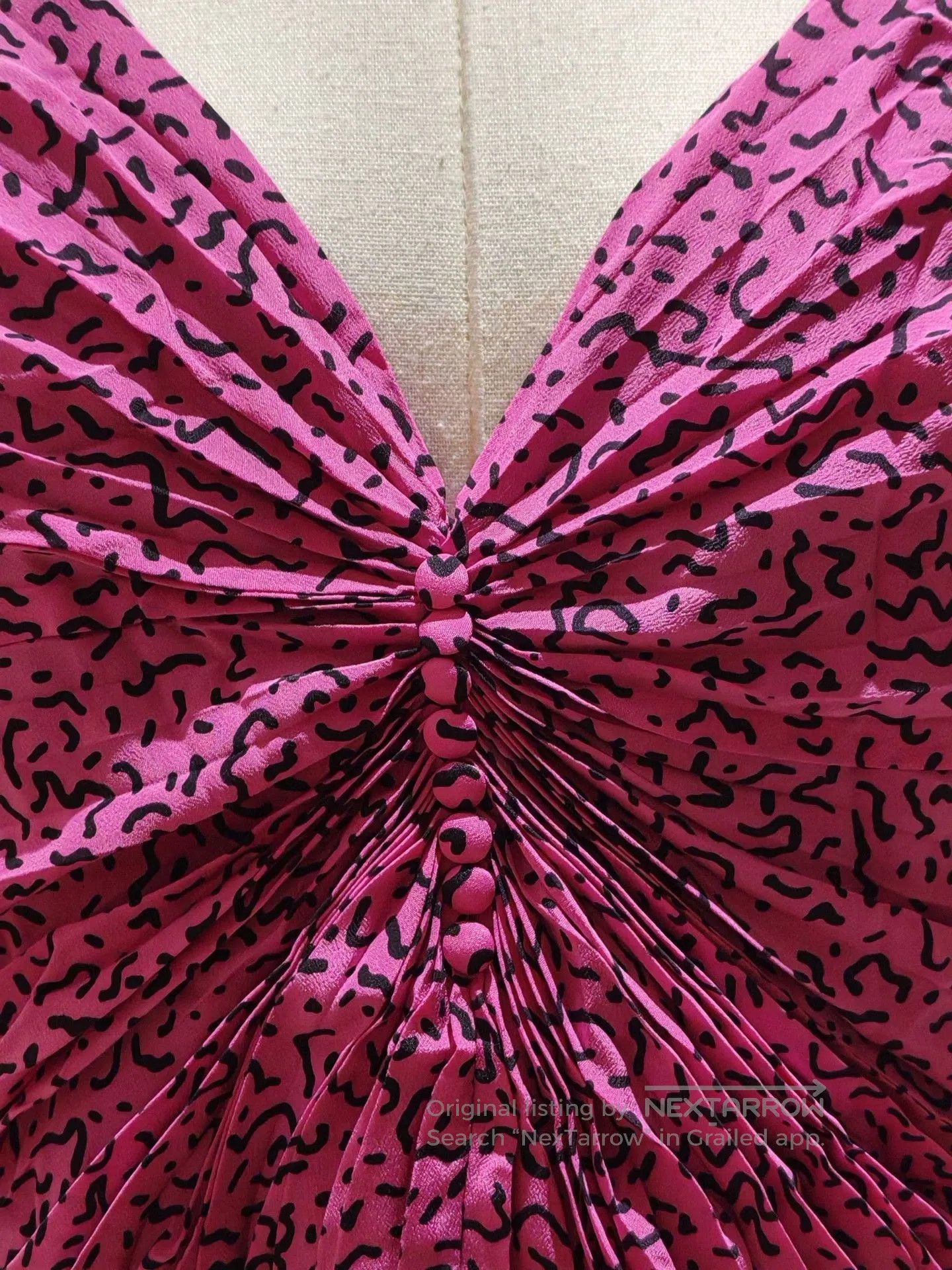 Saint Laurent Paris Saint Laurent Pink Leopard Print Dress. Size M / US 6-8 / IT 42-44 - 4 Thumbnail