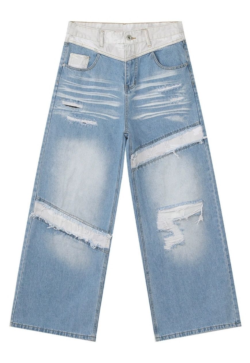 Other Men’s Patchwork distressed denim Size US 30 / EU 46 - 4 Thumbnail