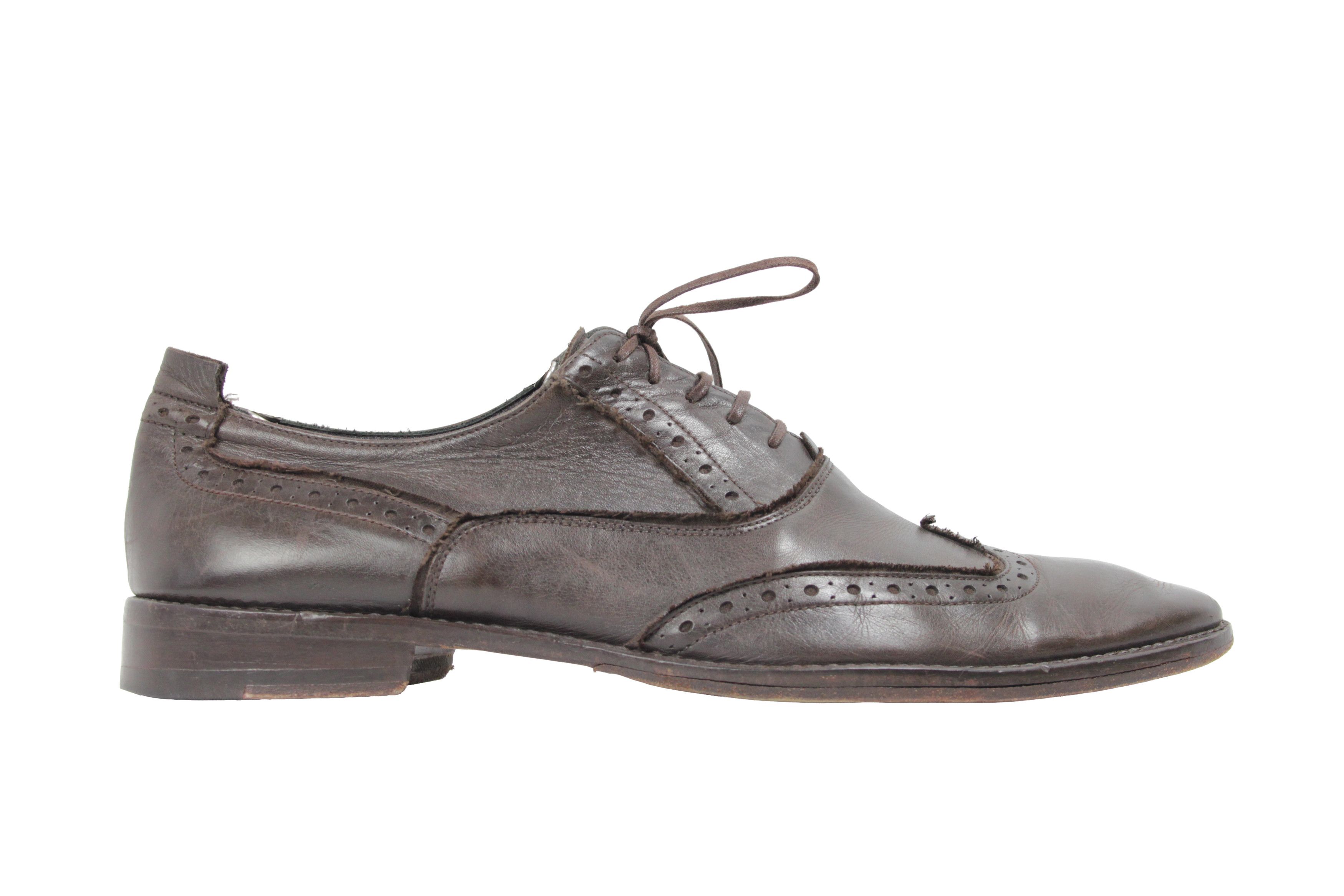 Sonia Rykiel Leather Grunge Brogue Size US 9 / EU 42 - 1 Thumbnail
