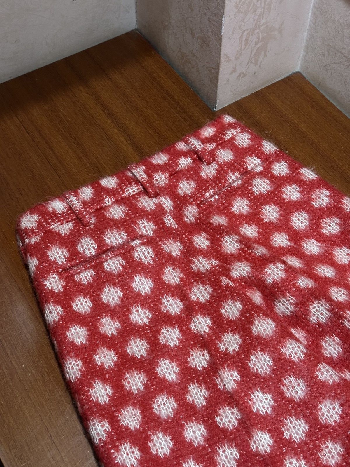 Marni Marni DINGYUN ZHANG fw23 Mohair red & white dots pants Size 27" / US 4 / IT 40 - 13 Thumbnail