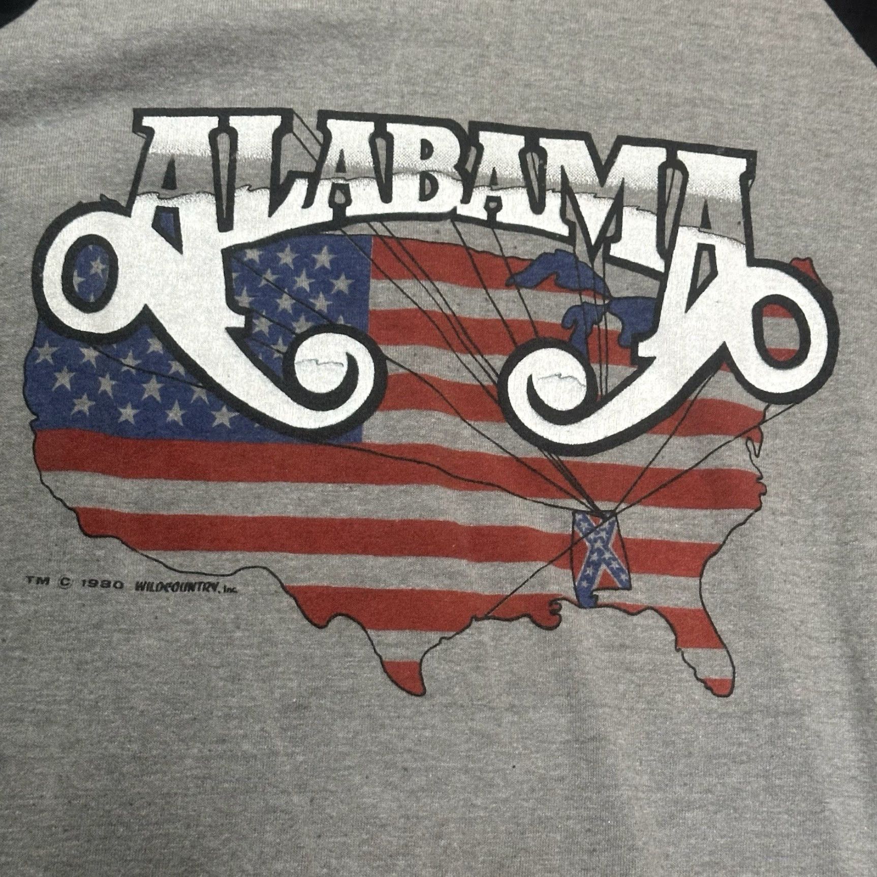 Vintage VINTAGE Alabama Ringer Single Stitch T Shirt Mens Small Gray Country 80s Logo Graphic Print Crew Neck 3/4 Sleeve Cotton Knit Short Sleeve? Size US S / EU 44-46 / 1 - 5 Thumbnail