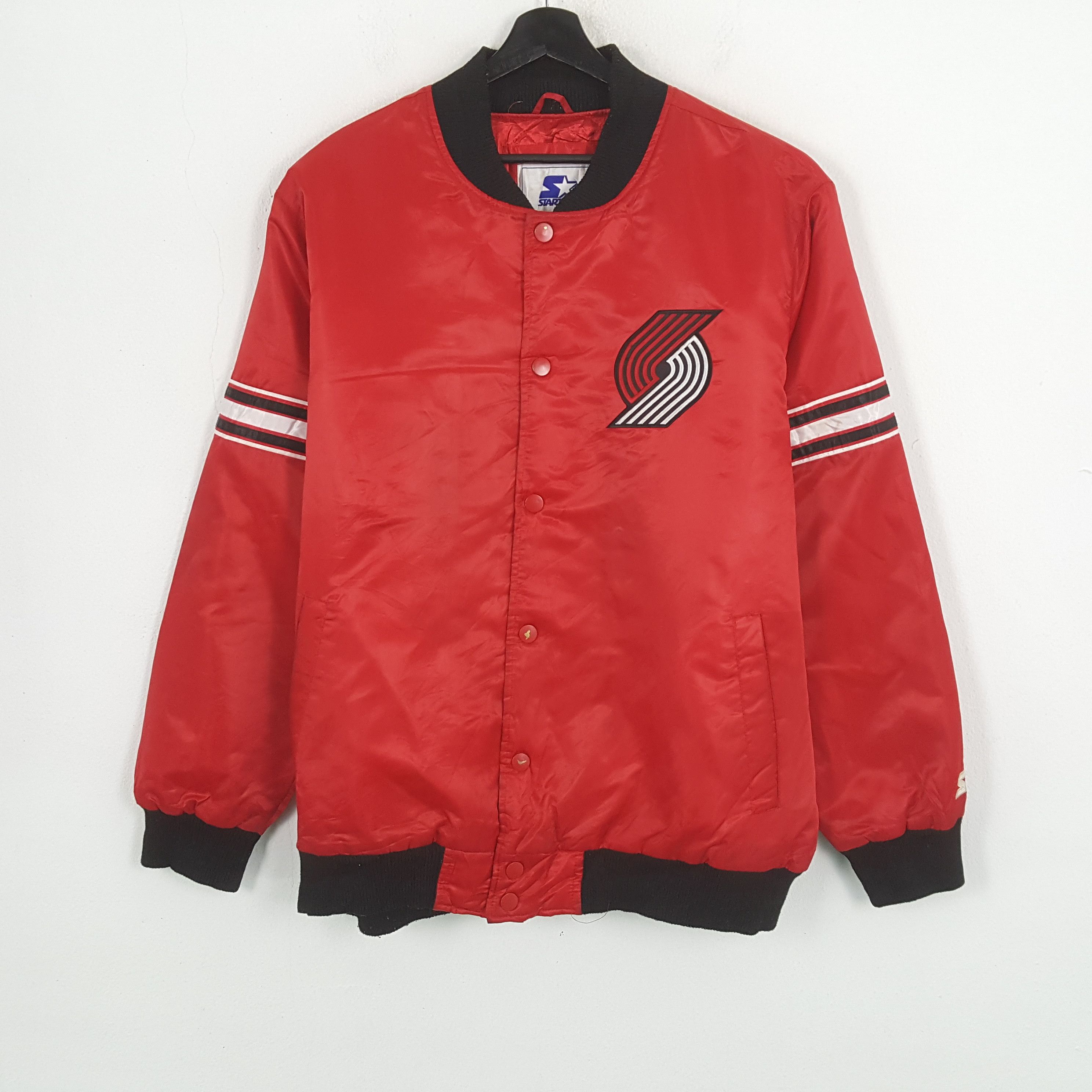 NBA × Starter × Vintage RIP CITY Portland Trailblazer NBA Starter Jacket Size US XXL / EU 58 / 5 - 3 Thumbnail