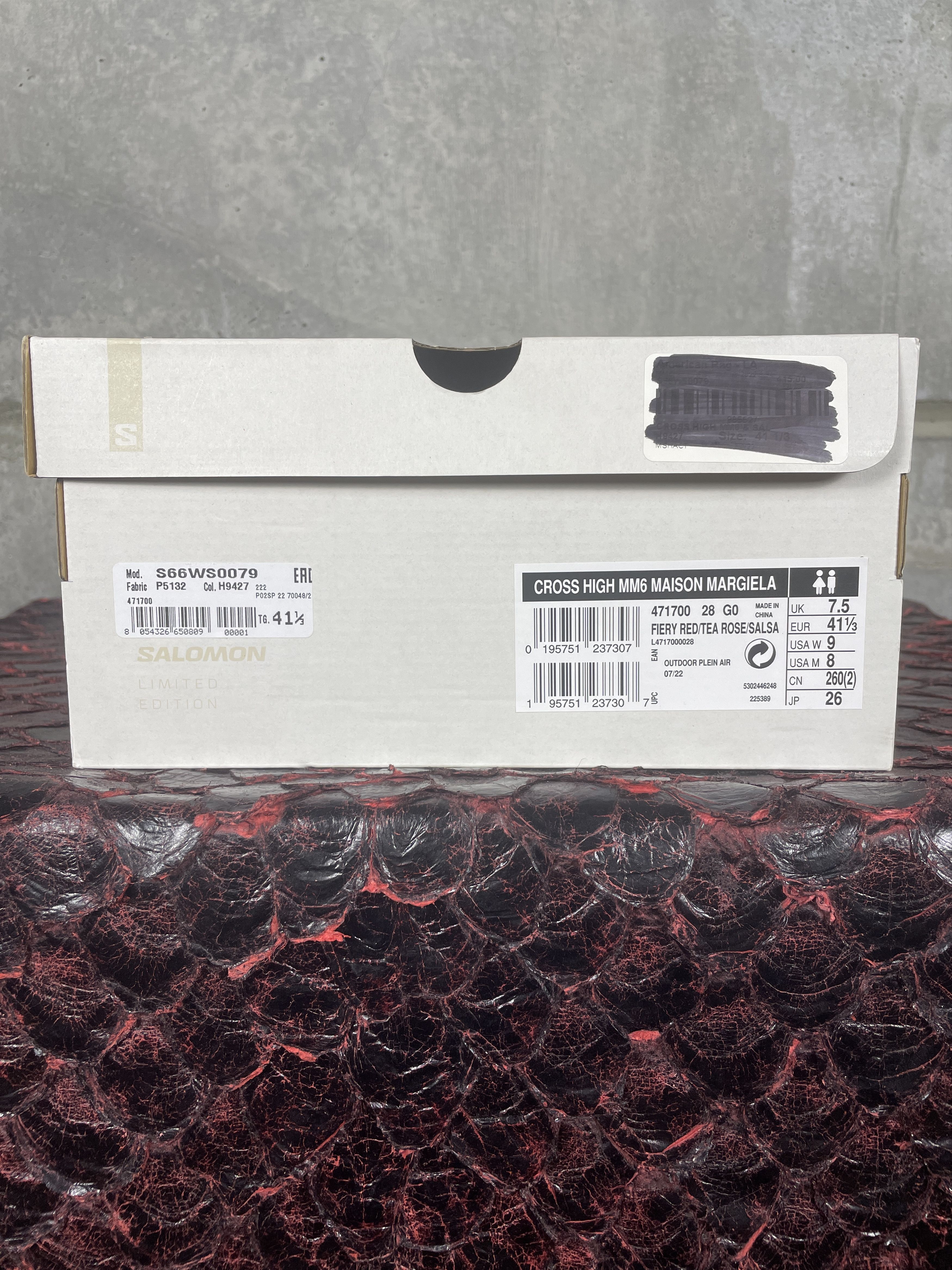 Maison Margiela × Salomon Salomon x MM6 Margiela Cross High Fiery Red Hiking Sneaker Size US 8 / EU 41 - 2 Thumbnail