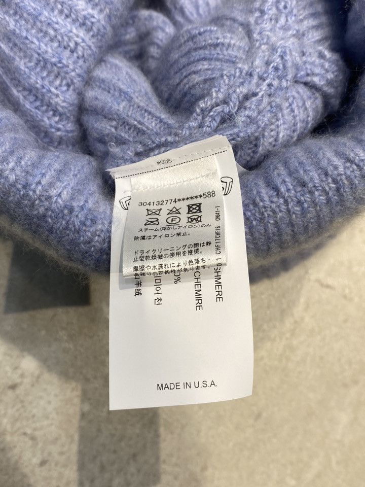 Chrome Hearts CHROME HEARTS Big Daddy Cashmere Beanie LIGHT BLUE/WHITE Size ONE SIZE - 4 Thumbnail