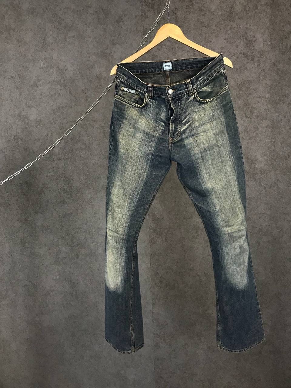 Hugo Boss Hugo Boss vintage faded avant garde jeans Size US 31 - 1 Thumbnail