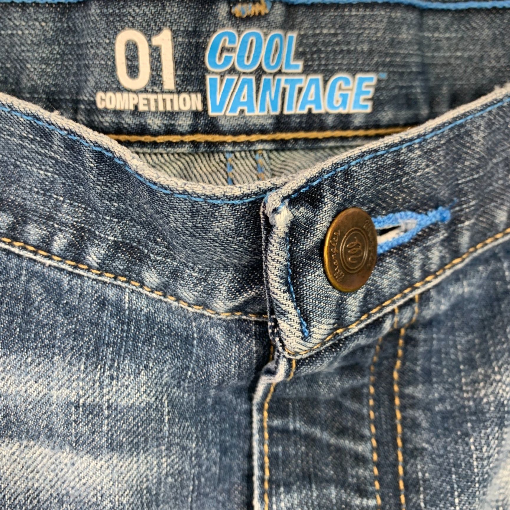 Wrangler Wrangler 20X Cool Vantage 01 Competition Blue Jeans Mens 38x30 Regular 38 Jeans Blue 70/30 Straight 01MCVSB Mens Size US 38 / EU 54 - 3 Thumbnail