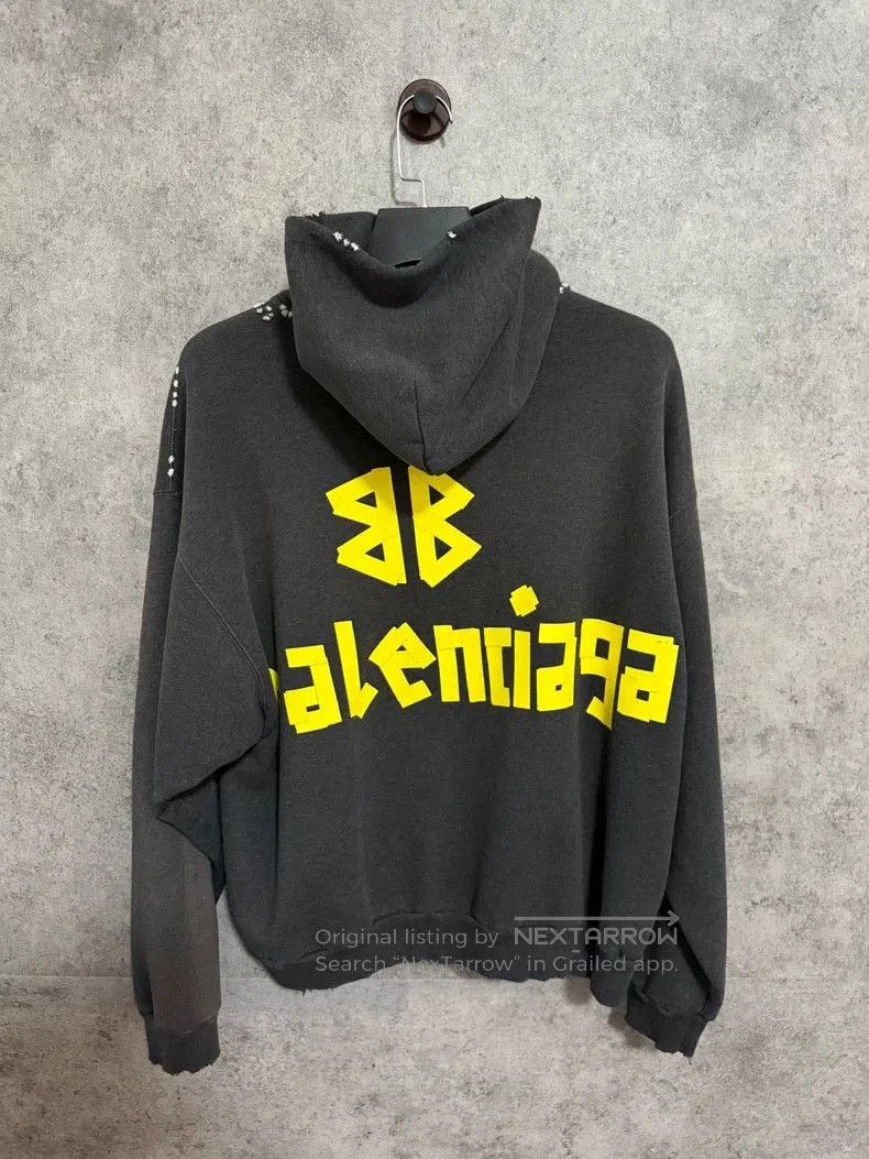 Balenciaga Balenciaga 24SS Tape Logo Hoodie. Size US XXS / EU 40 - 5 Thumbnail