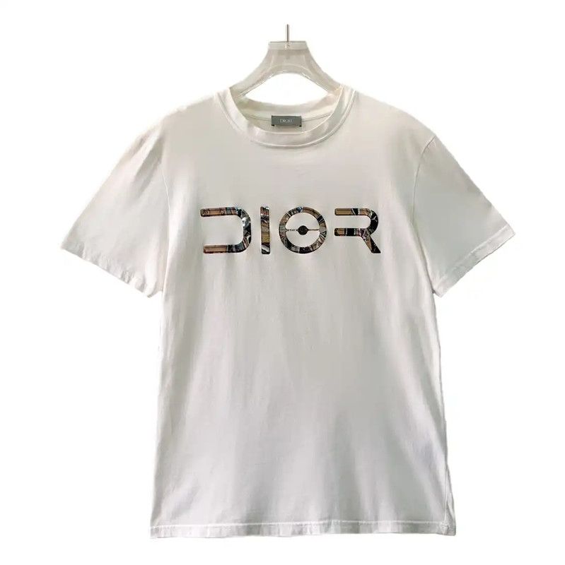 Dior Dior White Cotton Men's T-Shirt 0089 Size US S / EU 44-46 / 1 - 1 Thumbnail