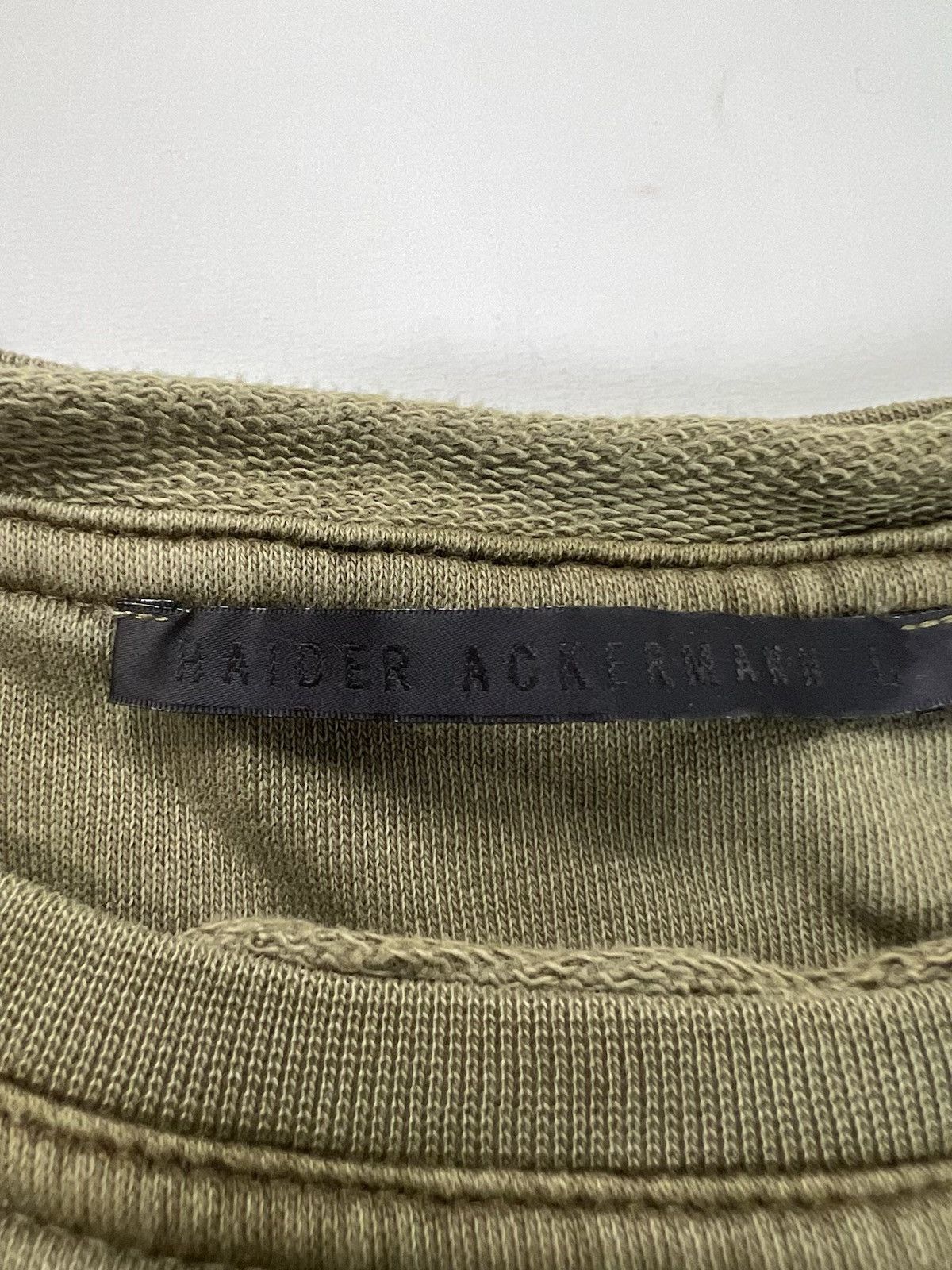 Haider Ackermann Haider Ackermann Perth Sweatshirt Olive Sz. L Size US L / EU 52-54 / 3 - 3 Thumbnail