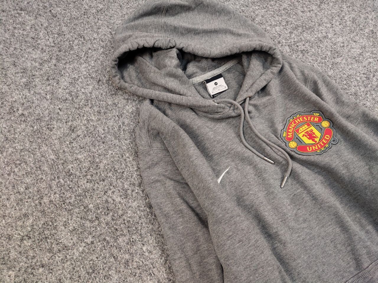 Nike Vintage Nike x Manchester United Logo Gray Hoodie Size US M / EU 48-50 / 2 - 7 Thumbnail