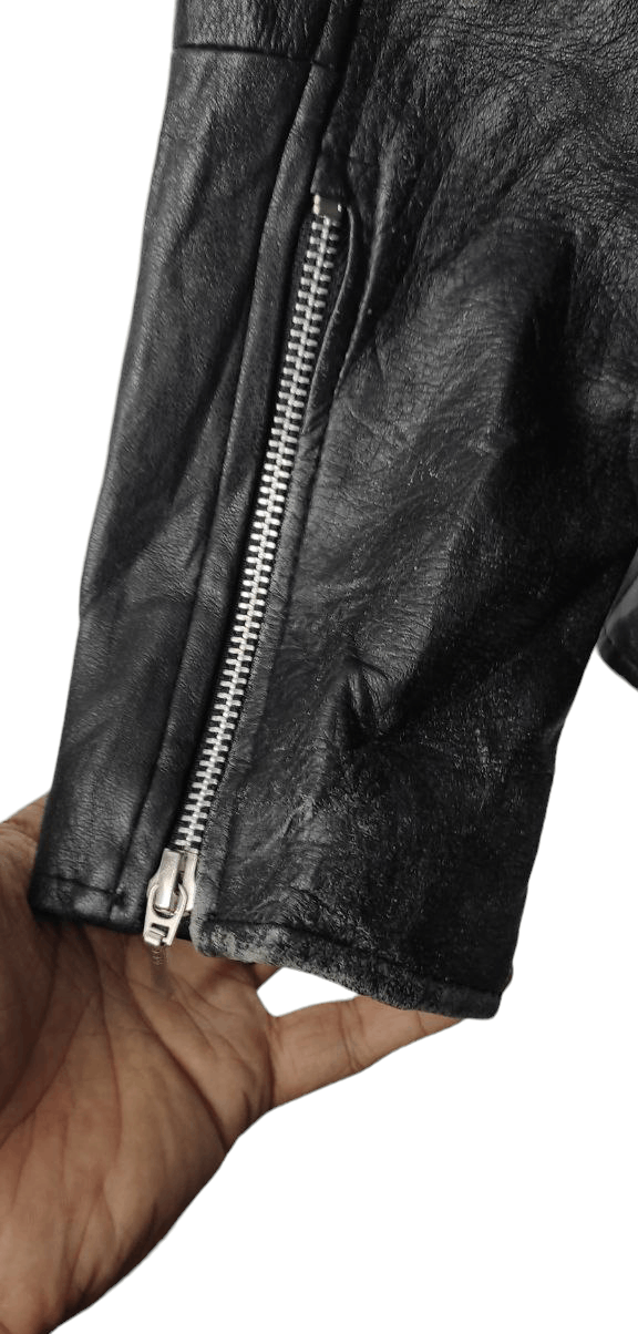 Japanese Brand VINTAGE SHIMOKITAZAWA RENGO PERFECTTO PUNK LEATHER JACKET Size US M / EU 48-50 / 2 - 8 Thumbnail