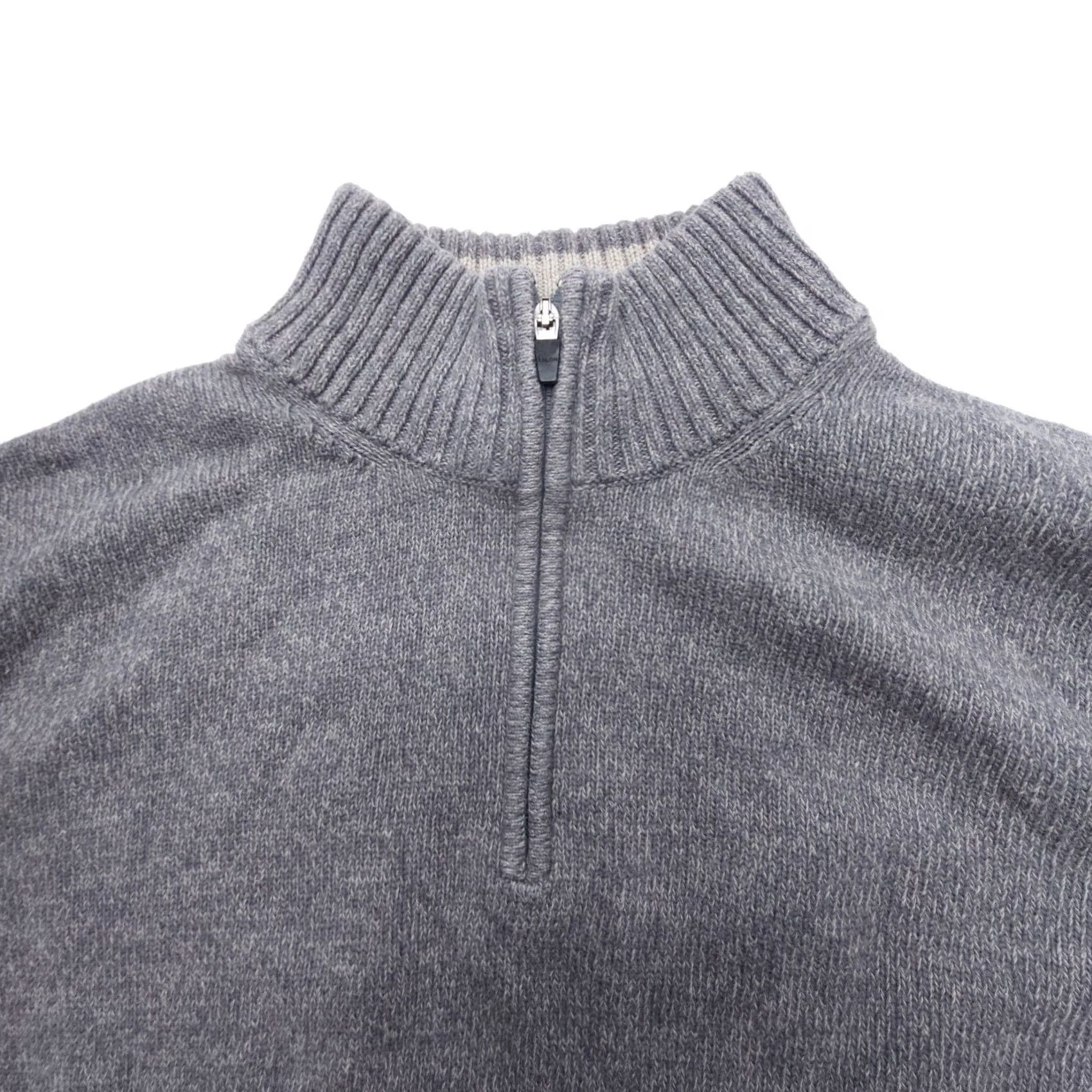 Eddie Bauer Eddie Bauer 1/4 Zip Knit Sweater Mens XL Gray Heavy 100% Cotton Outdoor Mock Neck Pullover Size US XL / EU 56 / 4 - 5 Thumbnail