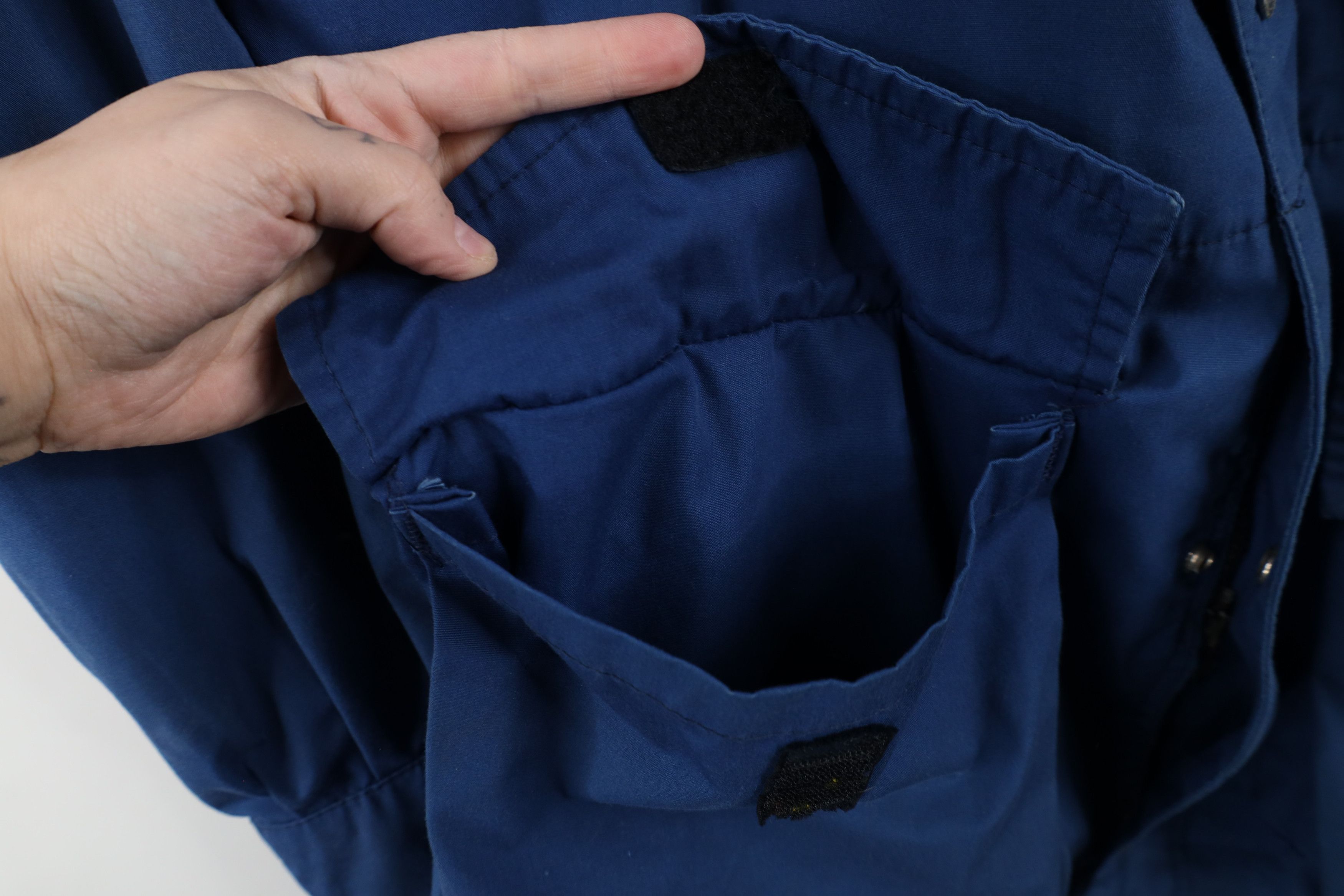 Rei × Vintage Vintage 80s 90s REI Full Zip Hooded Parka Jacket Blue USA Size US XL / EU 56 / 4 - 10 Thumbnail