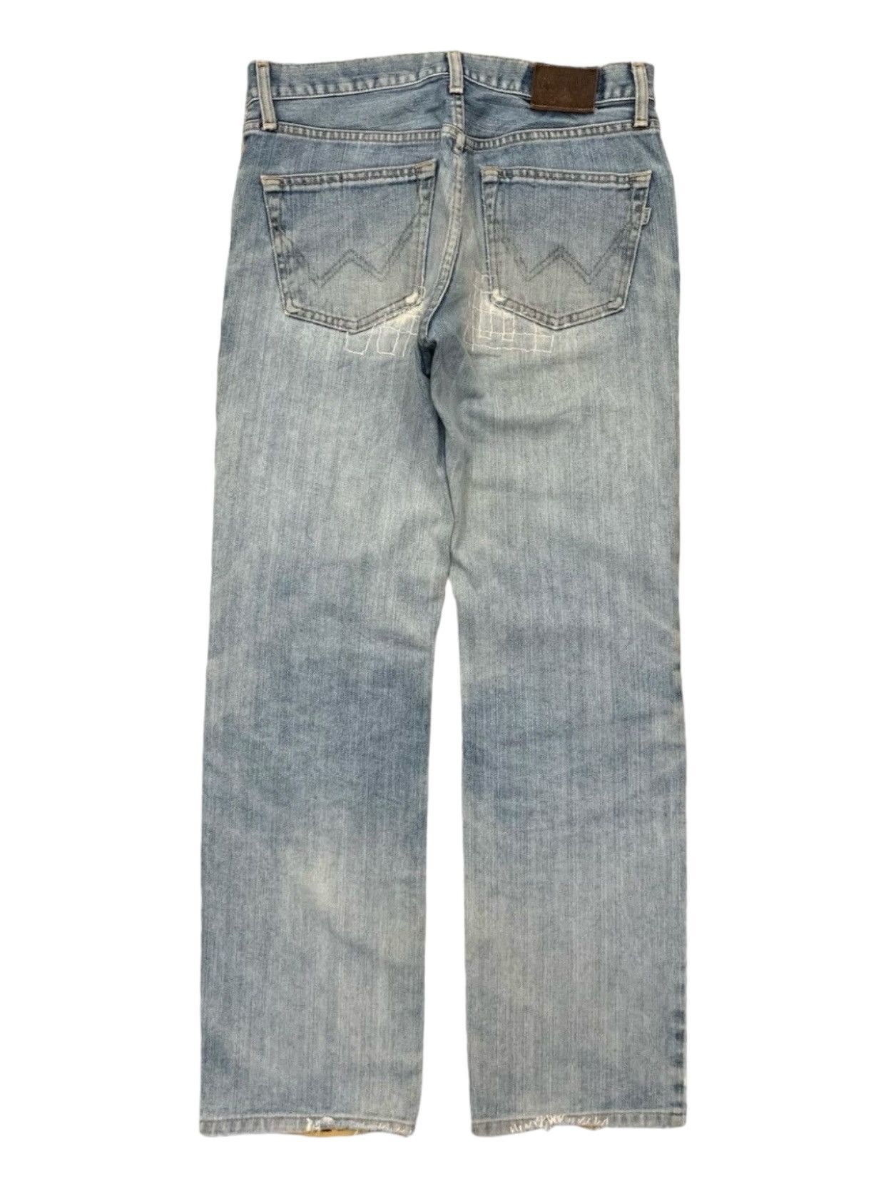 Edwin Edwin Distressed Reconstructed Sashiko Denim Pants (AC15) Size US 30 / EU 46 - 2 Thumbnail