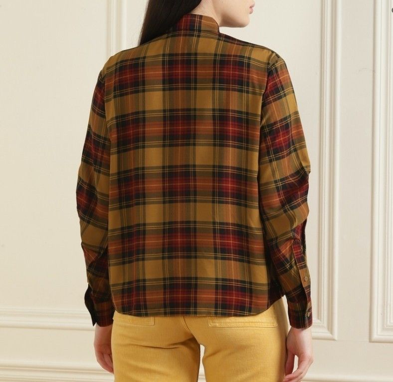 Fred Perry Fred Perry Tartan Button Up Shirt Viscose Brown Size US 4 Size S / US 4 / IT 40 - 12 Thumbnail