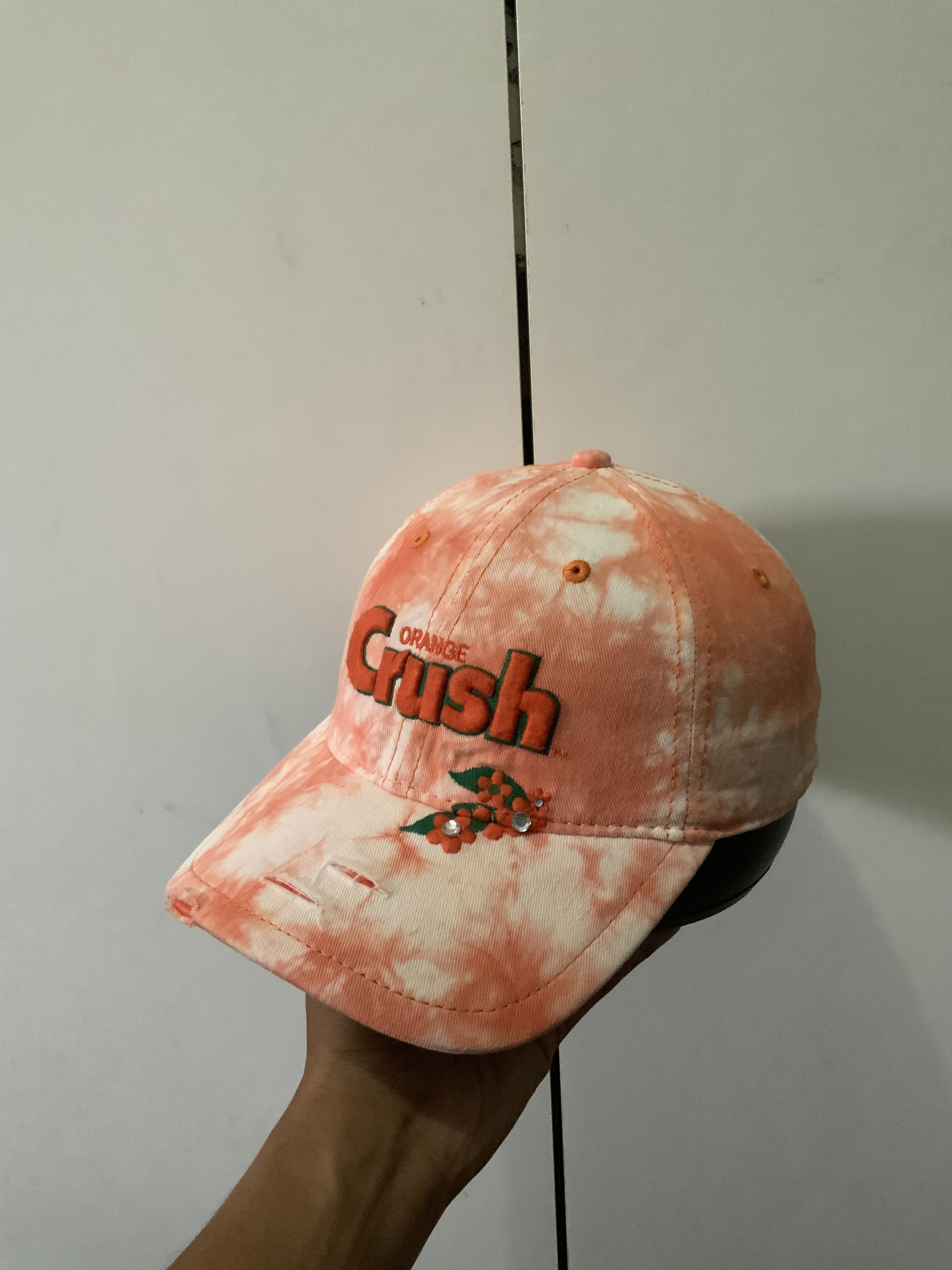 If Six Was Nine Crush Orange Tie Dye Hat Size ONE SIZE - 1 Thumbnail