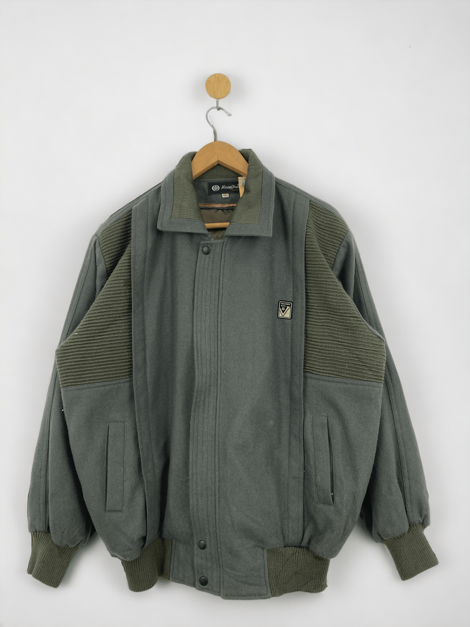 Japanese Brand Vintage Japanese Brand Zipper Up Wool Jacket JA0039 Size US XXL / EU 58 / 5 - 1 Thumbnail