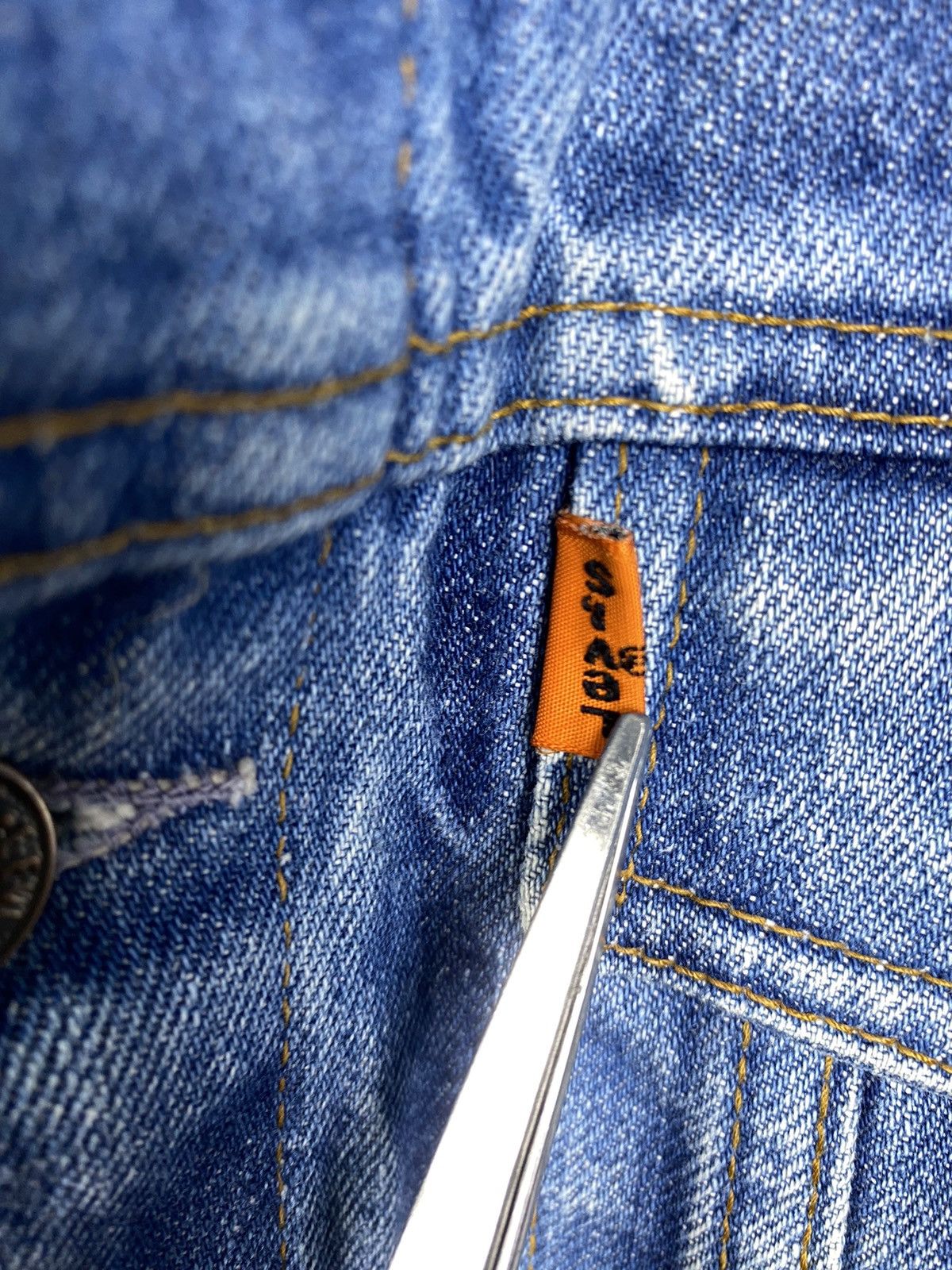 Levi's × Levi's Vintage Clothing × Vintage Levi’s vintage rare 70-80s Orange Tab vest denim streetwear Size US S / EU 44-46 / 1 - 17 Thumbnail