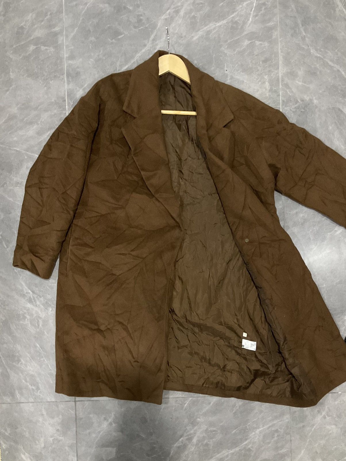 GU × Japanese Brand Gu Long Wool Overcoat Jacket Size US M / EU 48-50 / 2 - 2 Thumbnail
