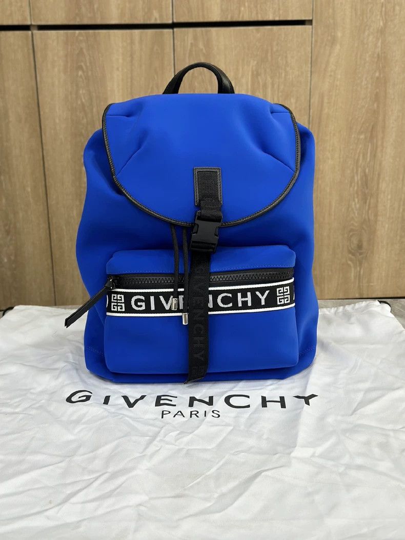 Givenchy Givenchy Blue Ribbon Lettering Backpack Size ONE SIZE - 1 Thumbnail