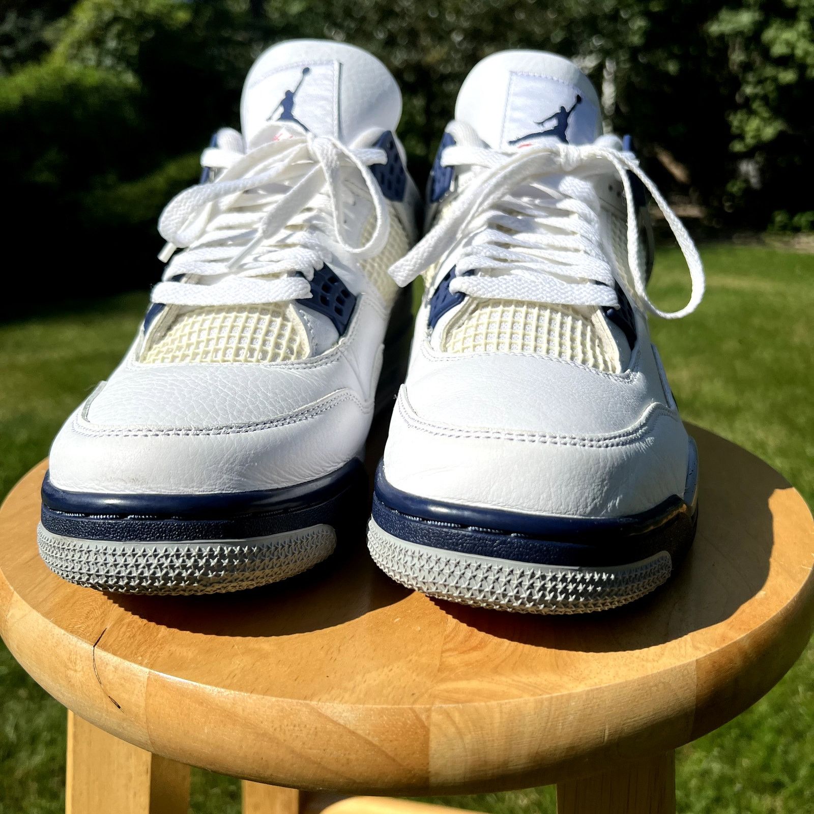 Jordan Brand × Nike Nike Air Jordan 4 Retro Midnight Navy Men's Shoes - Size 12 Size US 12 / EU 45 - 4 Thumbnail