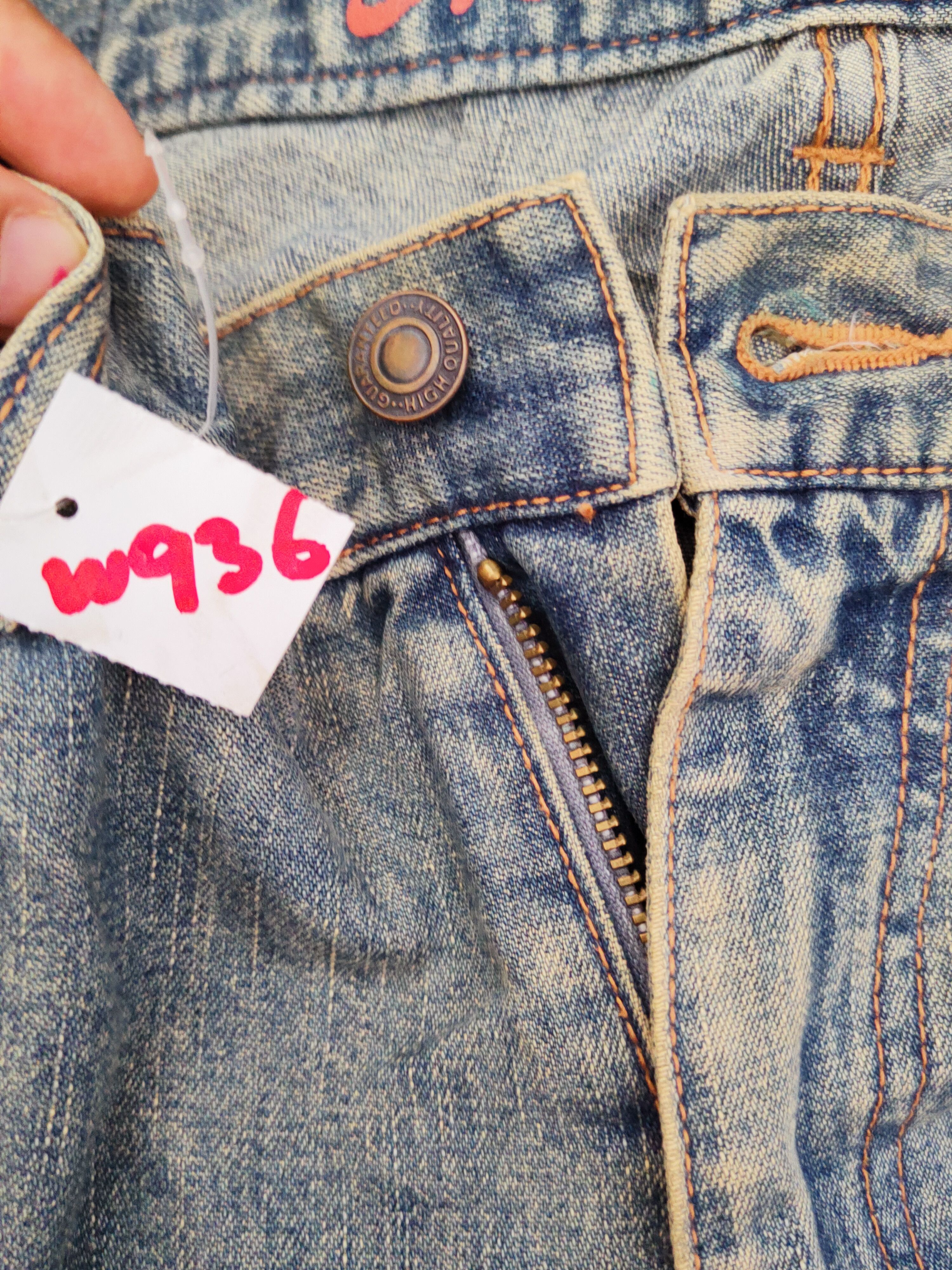 Japanese Brand B.C Factory Blue Faded Distressed Ripped Jeans #W936 Size US 36 / EU 52 - 18 Thumbnail