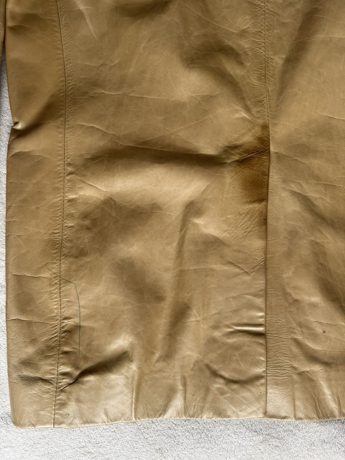Vintage Matrix gold beige leather coat Size US L / EU 52-54 / 3 - 5 Thumbnail