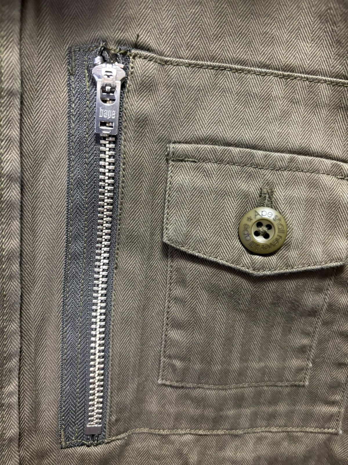 Bape (Bape) Task button up with zippers (rare) Size US L / EU 52-54 / 3 - 5 Thumbnail
