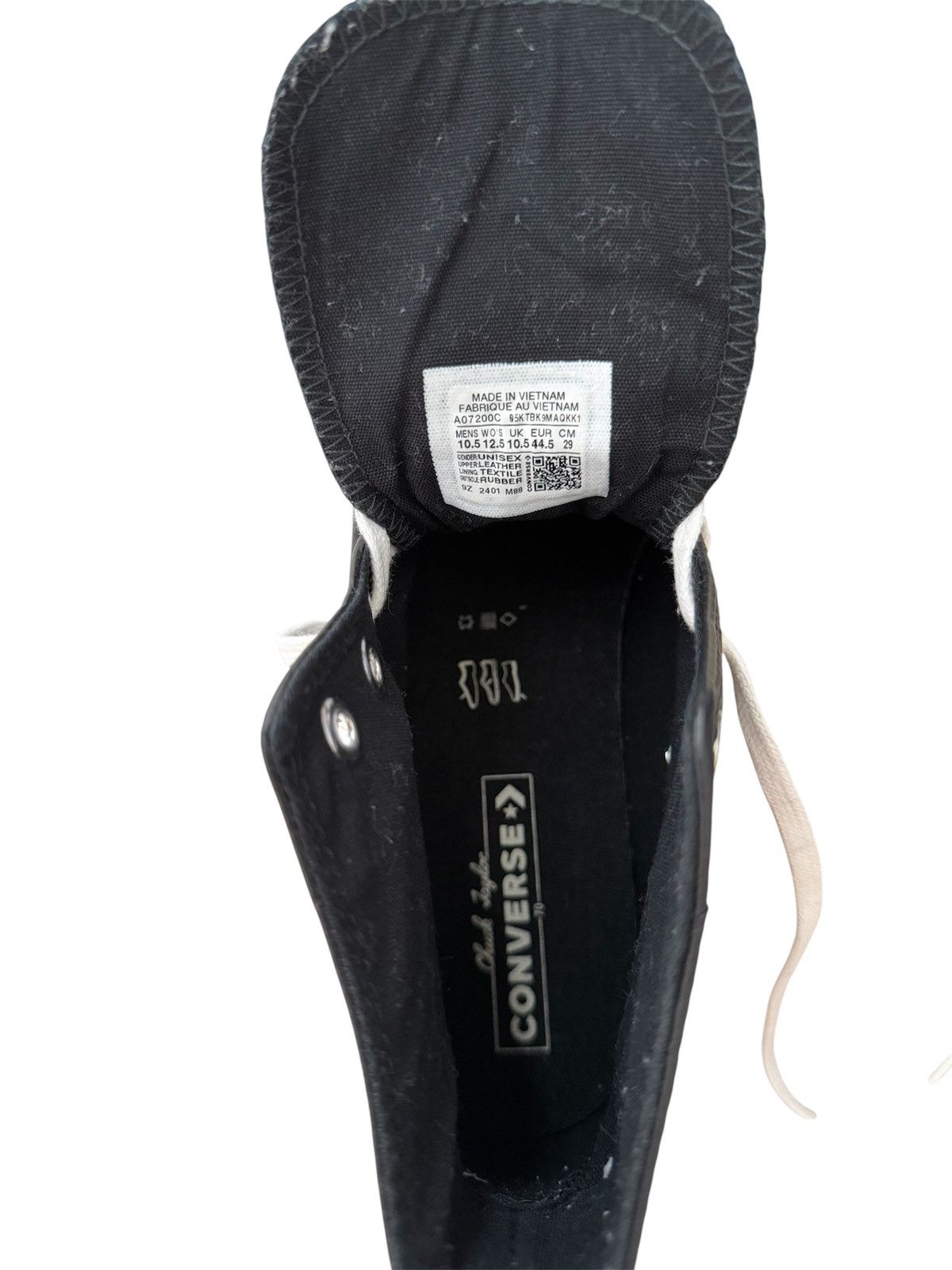 Converse Converse ‘Chuck 70 Leather’ Black Size US 10.5 / EU 43-44 - 6 Thumbnail