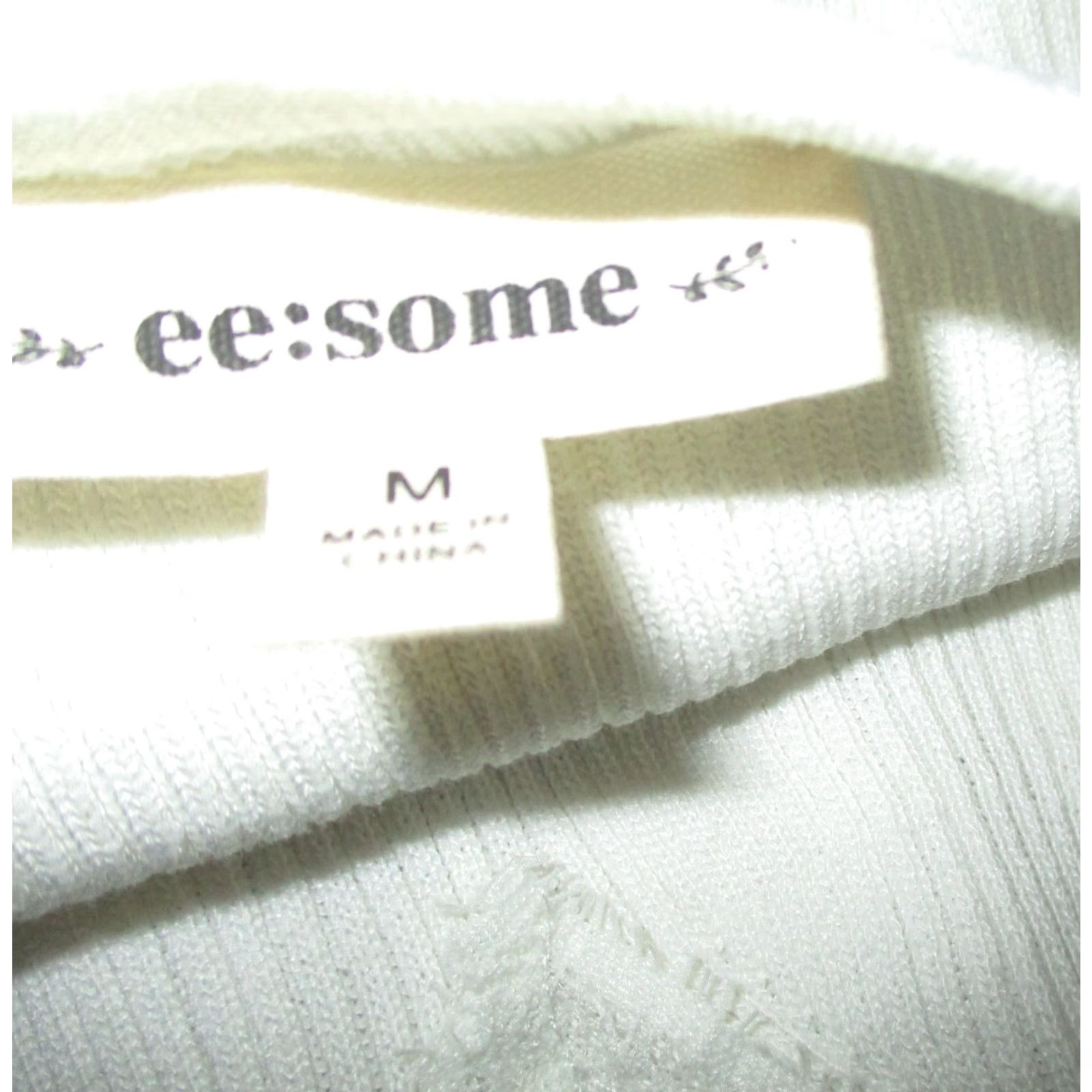 Vintage EE:SOME White Lace Trim Spaghetti Strap Top M NWOT Ladies Shirt Sleeveless Cropped Regular Size M / US 6-8 / IT 42-44 - 5 Thumbnail