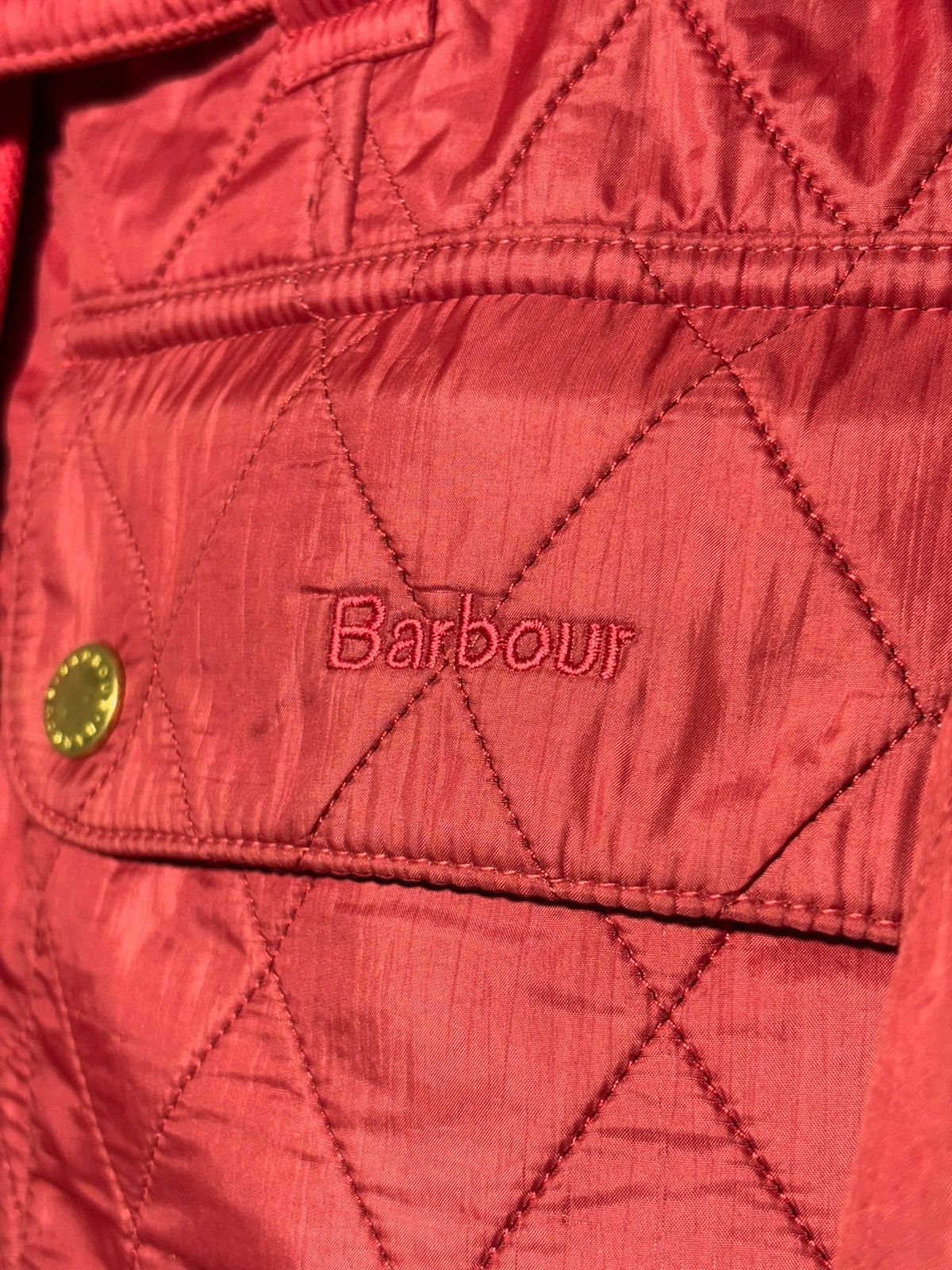 Barbour 🔥 BARBOUR INTERNATIONAL BELTED QUILTED JACKET MOTO HOT RED Size M / US 6-8 / IT 42-44 - 7 Thumbnail