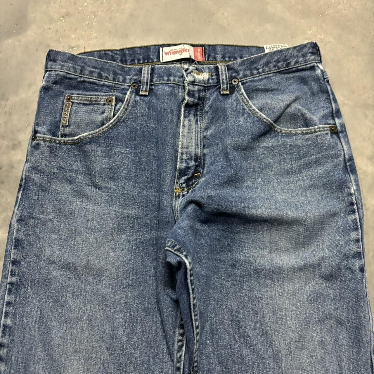 Japanese Brand × Vintage Crazy Vintage Y2K/200s Grunge Medium Wash Denim Jeans! Size US 33 - 5 Thumbnail