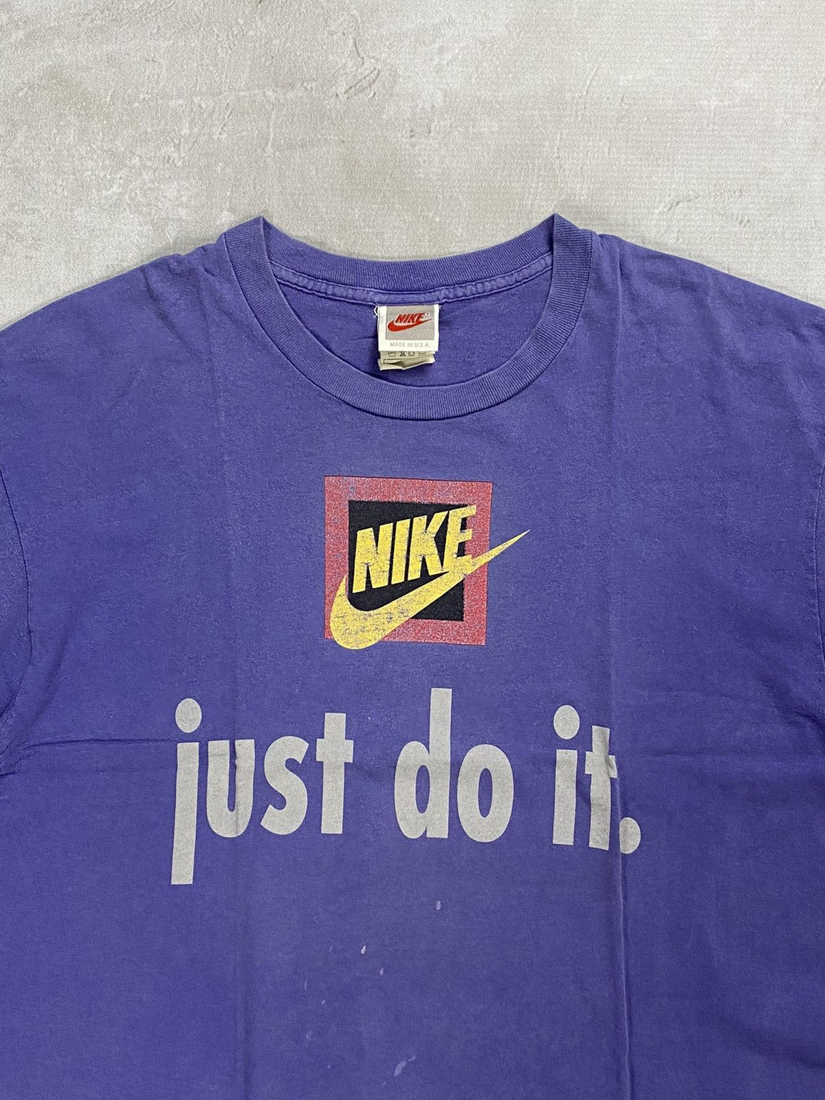 Nike × Vintage Vintage 90s Nike Just Doit T-shirt Size US XL / EU 56 / 4 - 3 Thumbnail