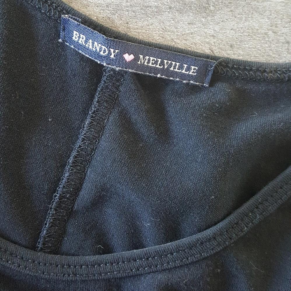 Designer Black Flowy Melville Banded Short Sleeve Size ONE SIZE - 3 Thumbnail