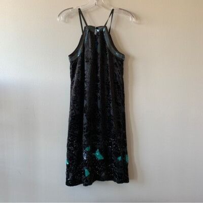 Anthropologie Anthropologie Dress Cocktail Sequined Dress Little Black Dre Size XS / US 0-2 / IT 36-38 - 13 Thumbnail
